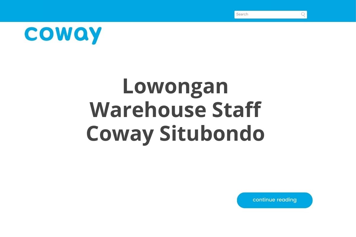 Lowongan Warehouse Staff Coway Situbondo